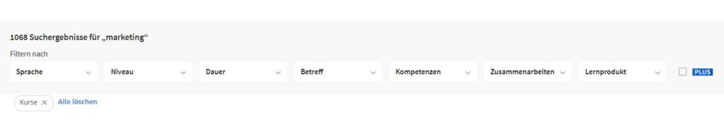 Coursera filter screenshot