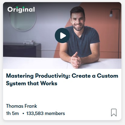 Productivity Online Course